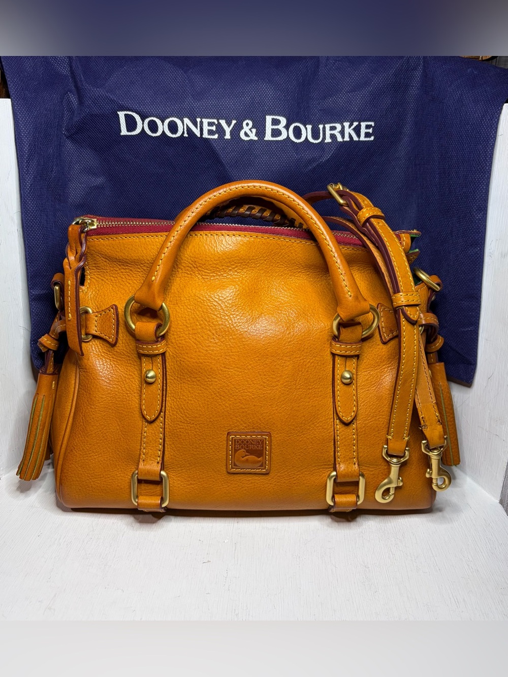 Dooney & Bourke Vintage Mini Florentine Satchel - Natural